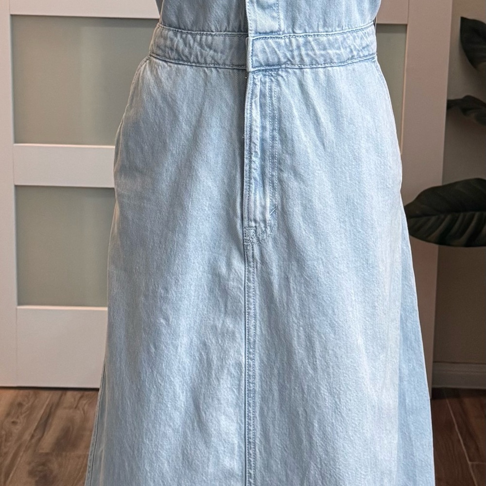 Universal Thread Light Wash Halter Maxi Dress NWT - image 2